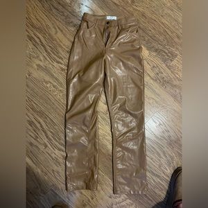 Abercrombie Curve Love leather pants